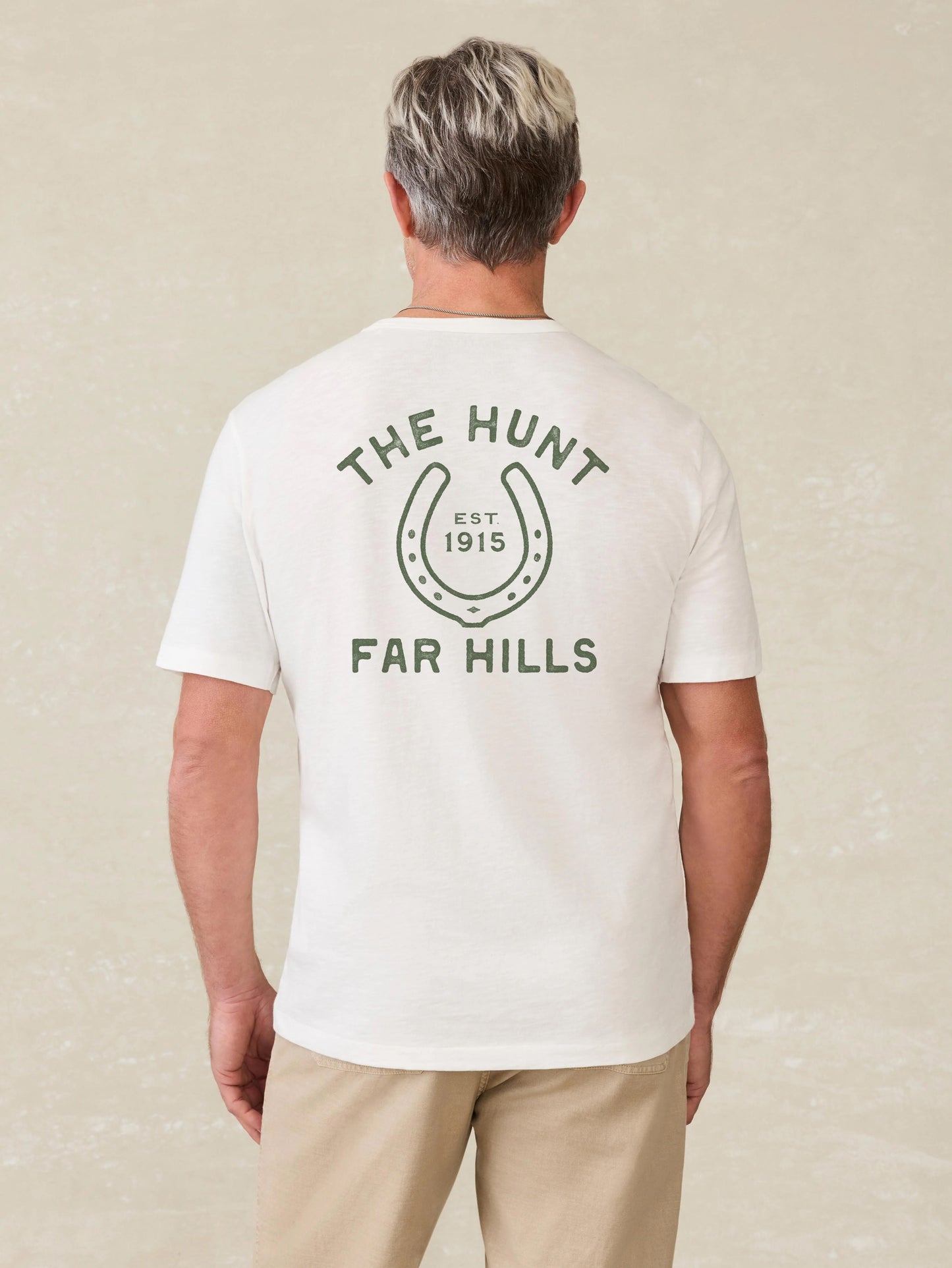 Far Hills x Faherty Sunwashed Crew Tee in White