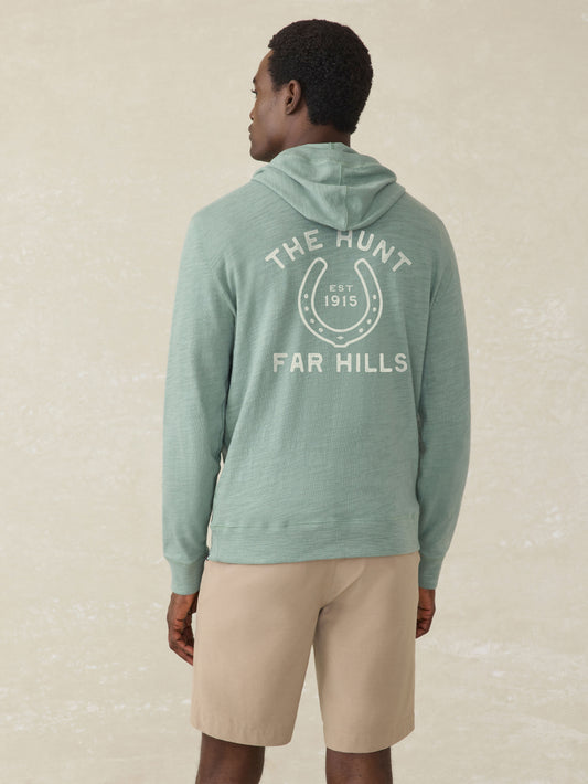 Far Hills x Faherty Sunwashed Slub Hoodie in Sage Creek